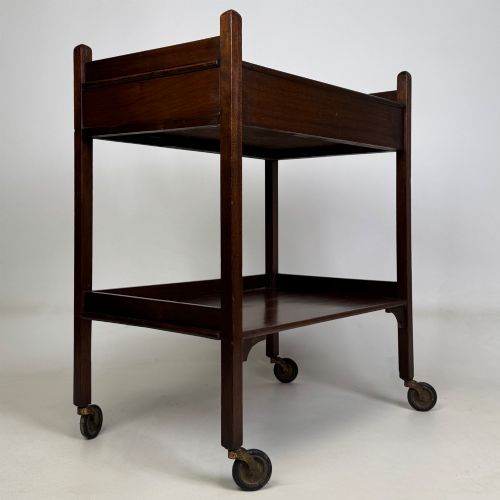 ANTIQUE 19TH CENTURY GEORGIAN STYLE TEA TROLLEY IN MAHOGANY - ADDITIONAL PHOTO 5