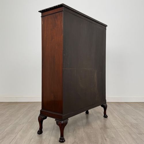 ANTIQUE 20TH CENTURY EDWARDIAN DISPLAY CABINET IN MAHOGANY - ADDITIONAL PHOTO 4