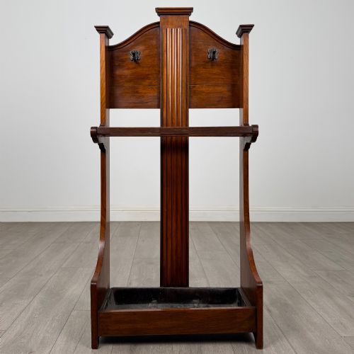 Antique 20th Century Edwardian Hall Stand in Walnut