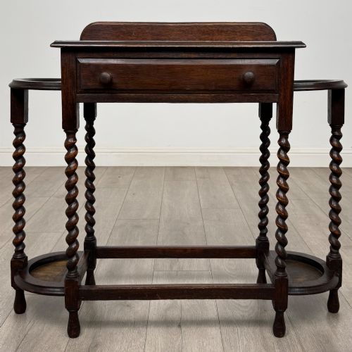 Antique 20th Century Edwardian Hall Stand in Oak