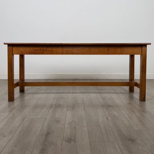 Antique 20th Century Good Quality Long Side Table in Oak