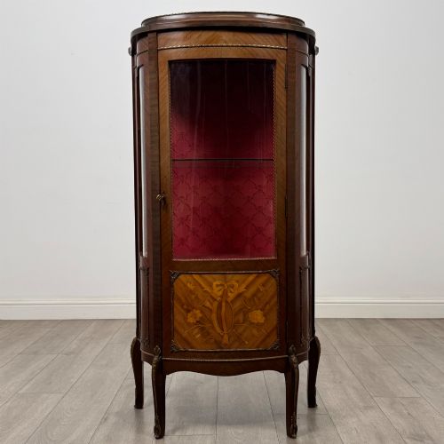 Antique 20th Century French Display Cabinet in Mahogany