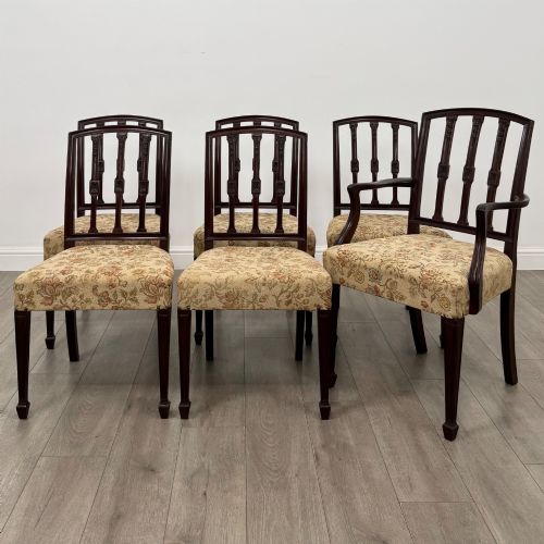 Antique 20th Century Set of 6 Mahogany Dining Chairs