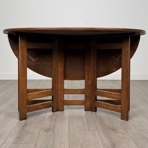 Antique 20th Century Arts & Crafts Gateleg Side Table in Oak
