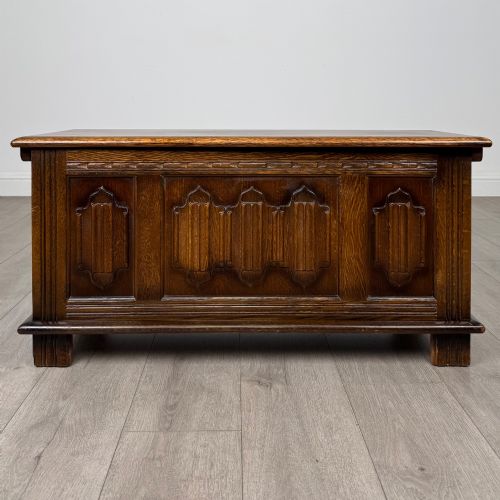 Antique 20th Century Good Quality Blanket Box in Oak