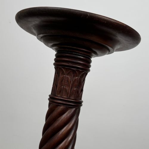 fig 4. Antique 19th Century Pair Of Victorian Torchere Plant Stands