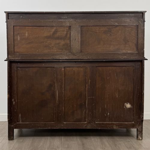 fig 5. Antique 19th Century Large Oak Court Cupboard By Maple & Co