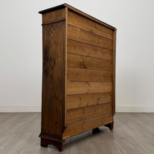 fig 5. Antique 19th Century Fine Quality Carved Oak Display Cabinet
