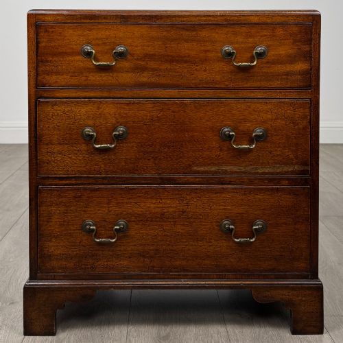 Antique 20th Century Small Campaign Style Chest of Drawers