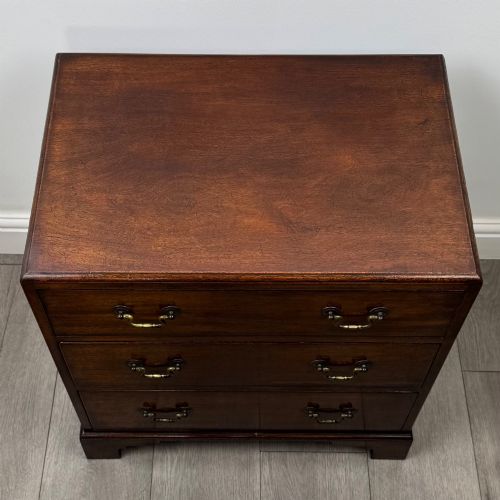 fig 8. Antique 20th Century Small Campaign Style Chest Of Drawers