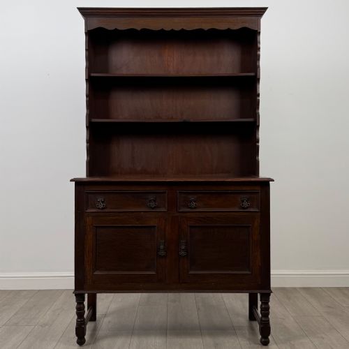 Antique 20th Century Edwardian Welsh Dresser in Oak