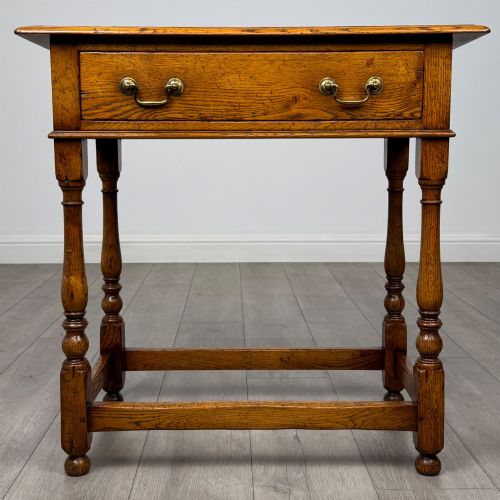 Antique 20th Century Side Table in Golden Oak