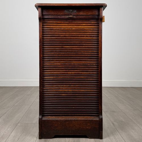 Antique 20th Century Fine Quality Tambour Cabinet in Oak