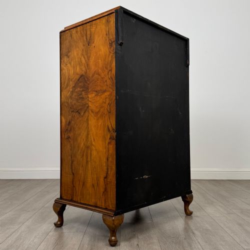 fig 4. Vintage 20th Century Cupboard In Figured Walnut