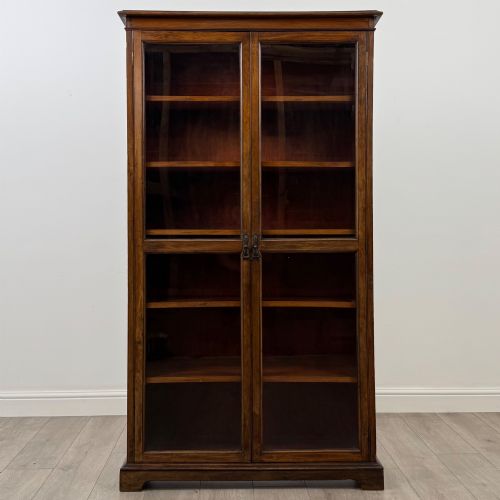 fig 1. Antique 20th Century Large Display Cabinet In Mahogany