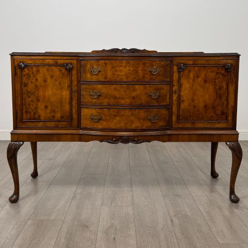 Antique 20th Century Good Quality Sideboard in Burr Walnut