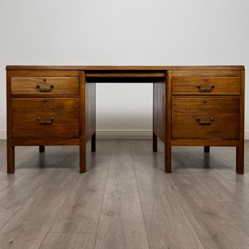 Vintage 20th Century Large Desk in Mahogany