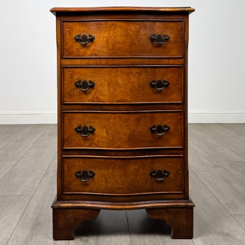 Antique 20th Century Small Serpentine Chest of Drawers