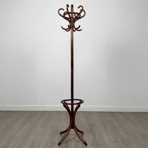 Antique 20th Century Bentwood Coat Stand in Beech