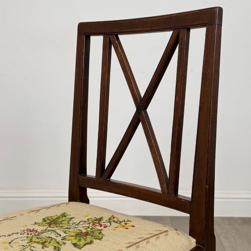 fig 3. Antique 18th Century Georgian Set Of 4 Mahogany Dining Chairs