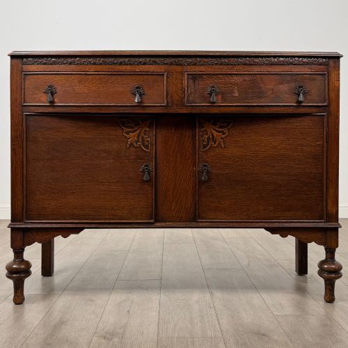 Antique 20th Century Carved Sideboard in Oak