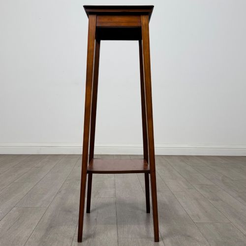 Antique 20th Century Edwardian Plant Stand in Satinwood