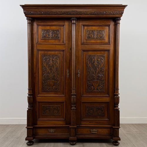 Antique 19th Century French Wardrobe in Walnut