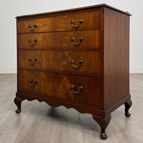 fig 1. Antique 20th Century Edwardian Chest Of Drawers In Mahogany