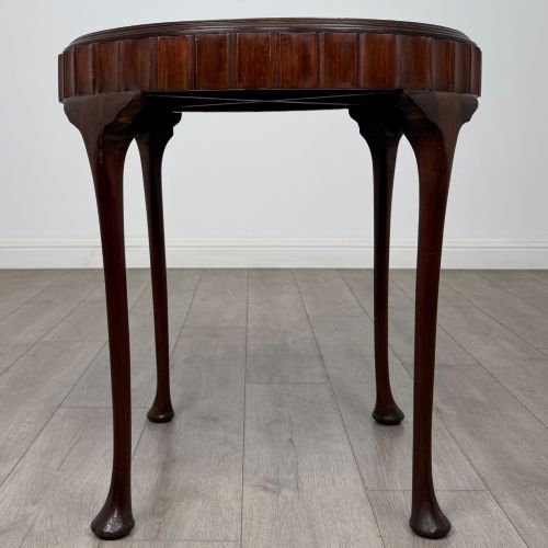 fig 2. Antique 20th Century Round Edwardian Side Table In Mahogany