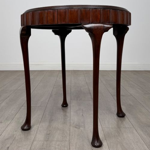 fig 3. Antique 20th Century Round Edwardian Side Table In Mahogany