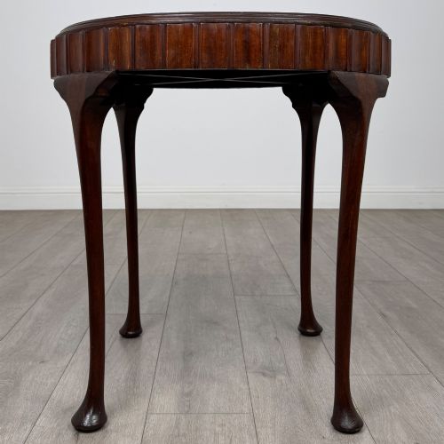 fig 6. Antique 20th Century Round Edwardian Side Table In Mahogany