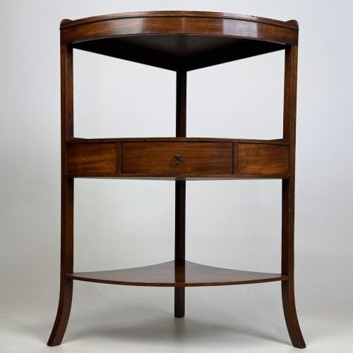Antique 19th Century Georgian Style Corner Stand in Mahogany