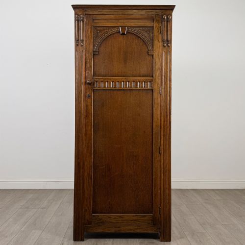 Antique 20th Century Edwardian Wardrobe in Oak