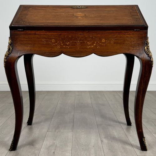 Antique 19th Century French Bureau De Dame in Rosewood