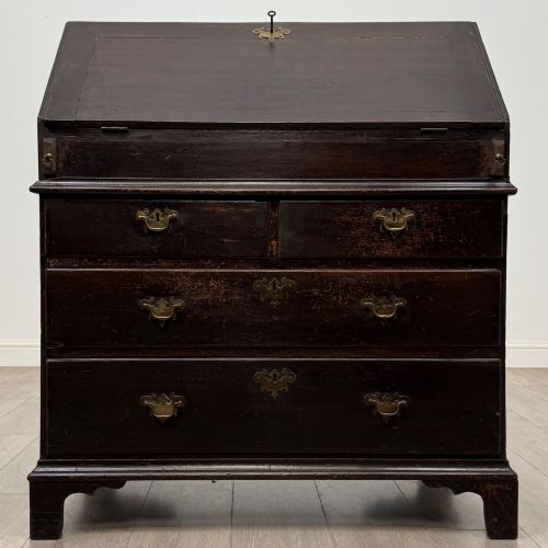 Antique 18th Century Rustic Georgian Bureau in Oak