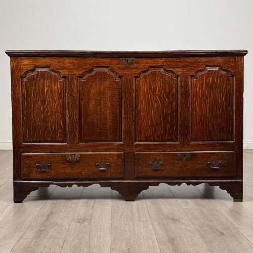 Antique 18th Century Georgian Mule Chest in Oak