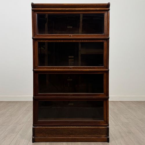 Antique 20th Century Stacking Globe Wernicke Bookcase in Oak