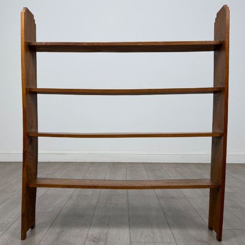 Antique 20th Century Arts & Crafts Bookcase In Walnut