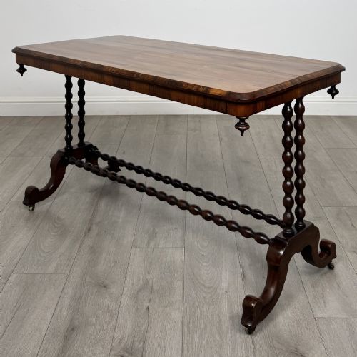 Antique 19th Century Victorian Bobbin Turned Side Table