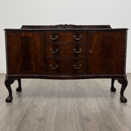 Antique Edwardian Mahogany Sideboard | Claw and Ball Feet | Af-6552