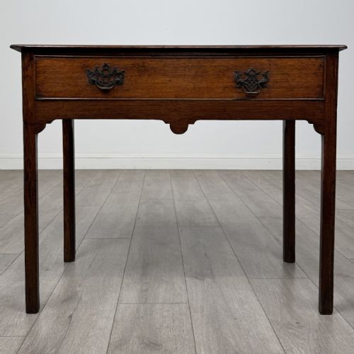 Antique Georgian Oak Side Table | 18th Century