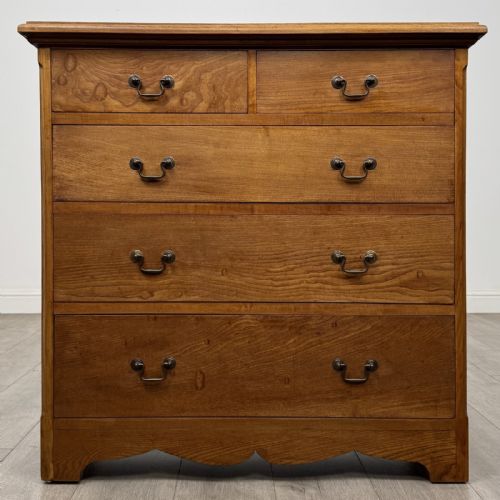 Antique Ash Chest of Drawers | Two Over Three