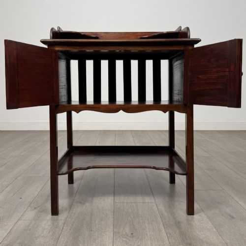 fig 1. Antique Edwardian Mahogany Cupboard | Marble Top