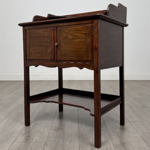 fig 2. Antique Edwardian Mahogany Cupboard | Marble Top