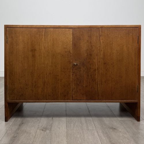 Vintage Danish Oak Cupboard | Shelved Interior