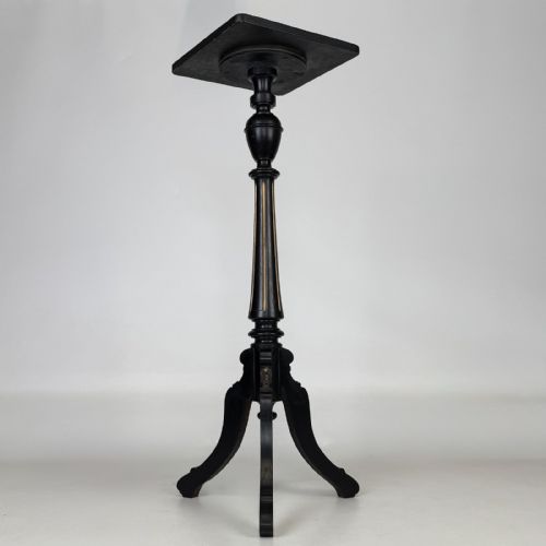 Antique Victorian Ebonised Plant Stand | Tripod Base