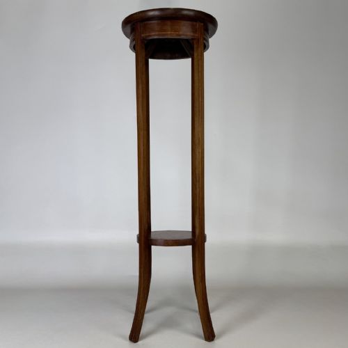 Antique Edwardian Mahogany Plant Stand | Lower Shelf