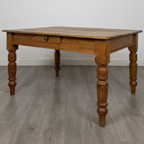 Antique 20th Century Pine Dining Table | Farmhouse Style