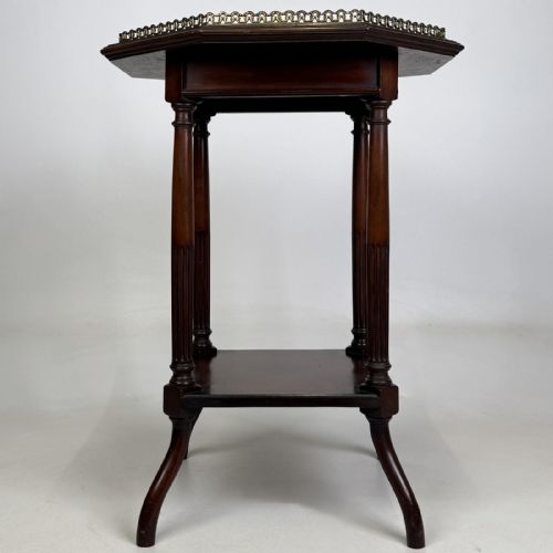 Antique 19th Century Mahogany Lamp Table | Brass Gallery