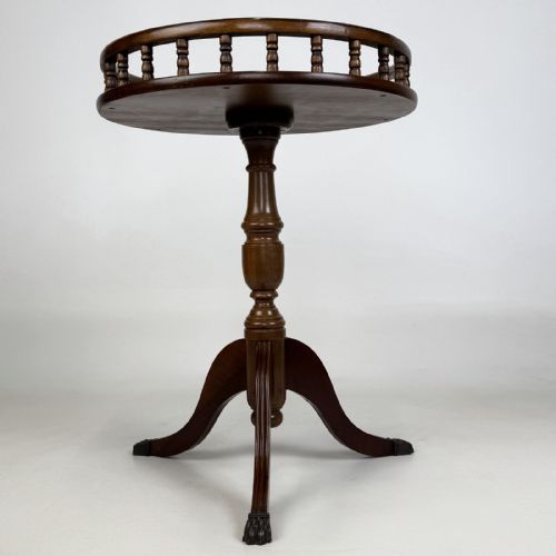 Antique 20th Century Beech Tripod Table | Raised Gallery